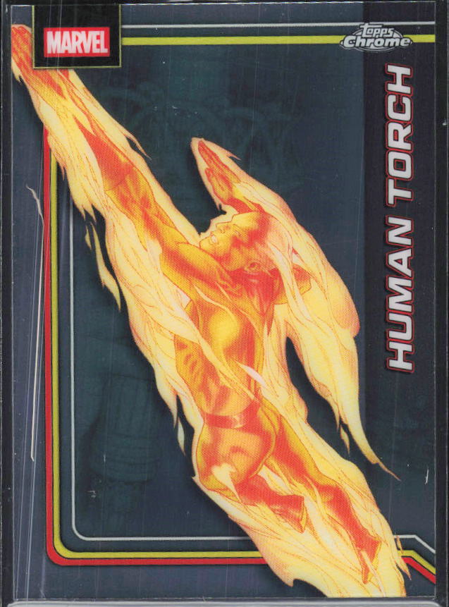 Human Torch 2026 Chrome Marvel #051 – framsida