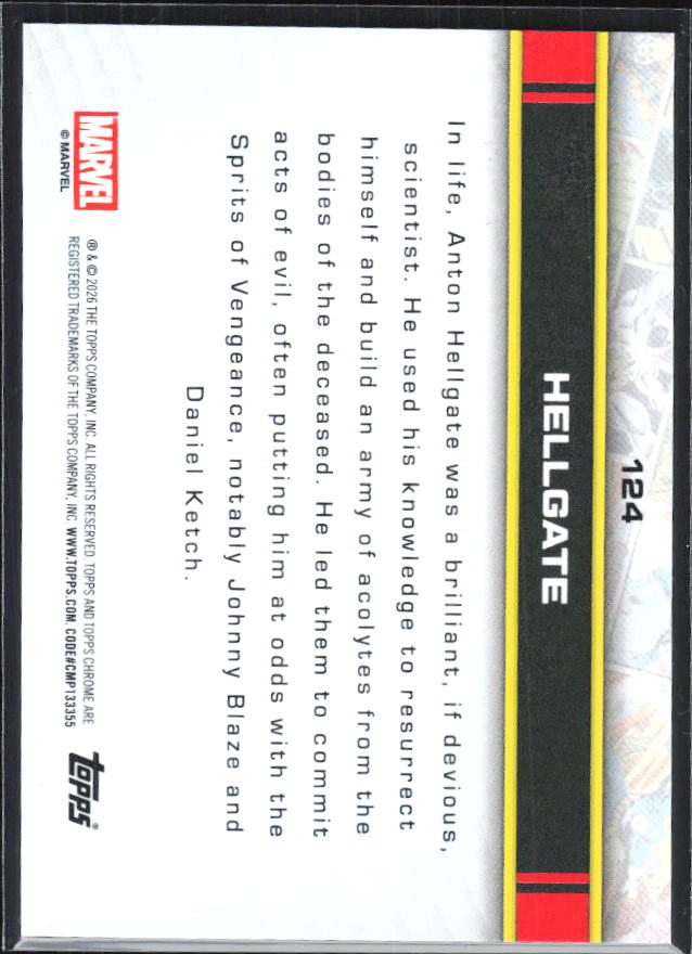 Hellgate 2026 Chrome Marvel #124 – baksida