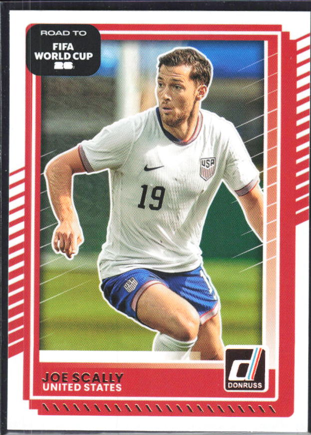 Joe Scally 2025-26 Donruss Road to FIFA World Cup #23 – framsida