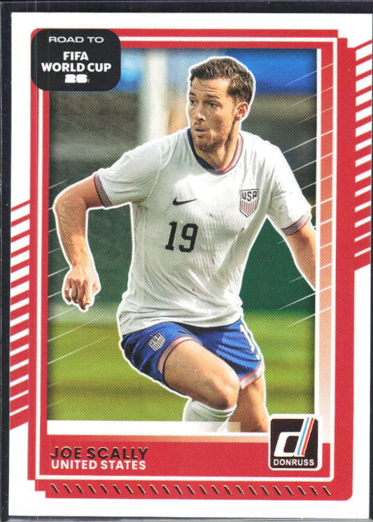 Joe Scally 2025-26 Donruss Road to FIFA World Cup #23 – framsida