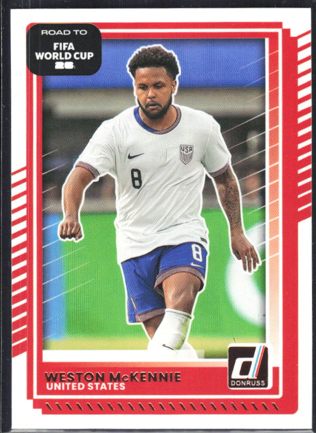 Weston McKennie 2025-26 Donruss Road to FIFA World Cup #24 – framsida