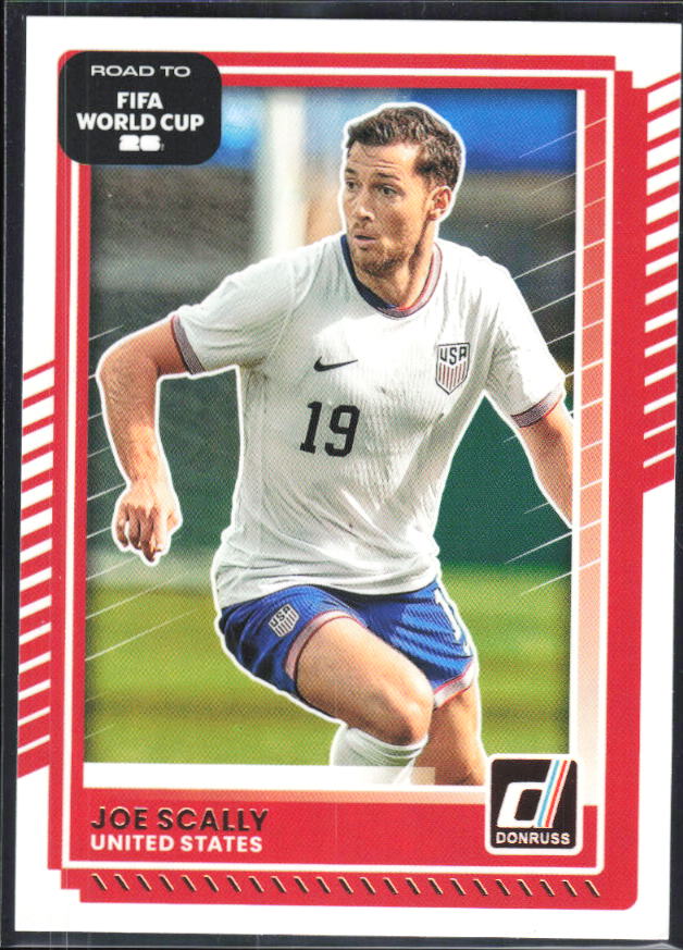 Joe Scally 2025-26 Donruss Road to FIFA World Cup #23 – framsida