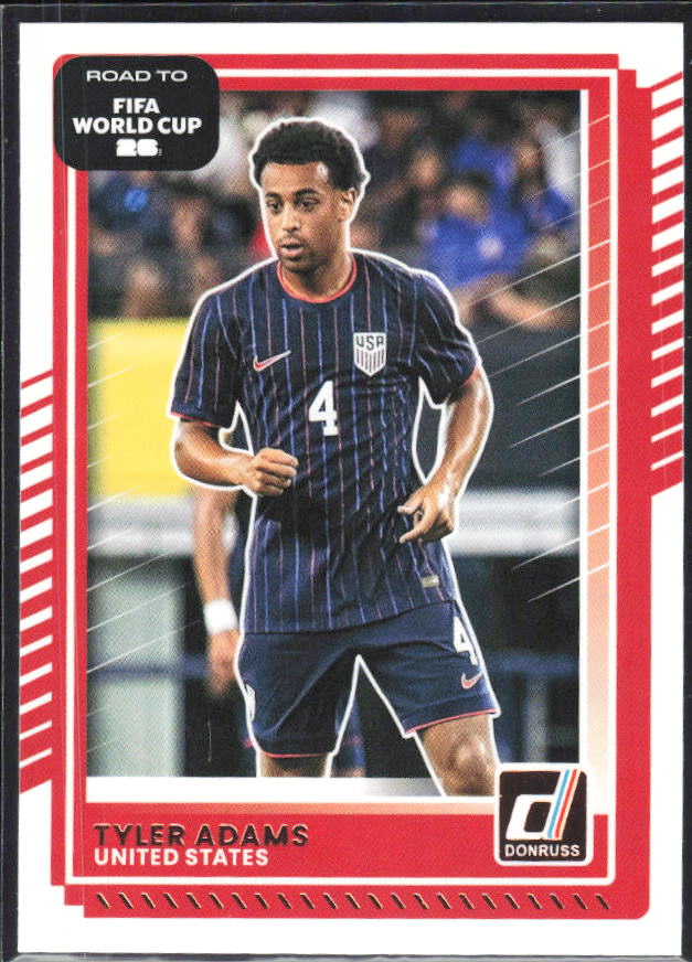 Tyler Adams 2025-26 Donruss Road to FIFA World Cup #22 – framsida