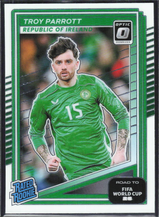 Troy Parrott 2025-26 Donruss Road to FIFA World Cup Optic Rated Rookie #231 – framsida