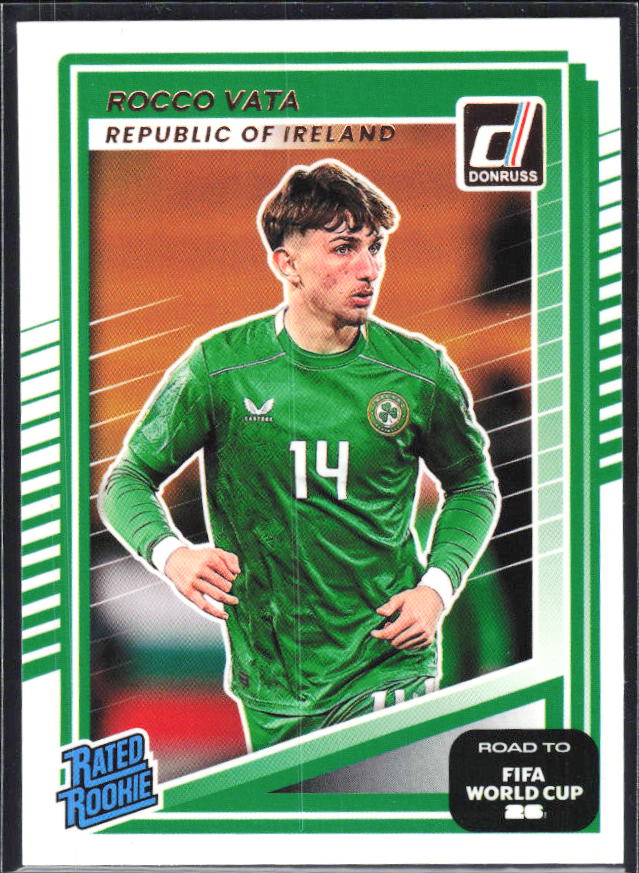 Rocco Vata 2025-26 Donruss Road to FIFA World Cup Rated Rookie #230 – framsida