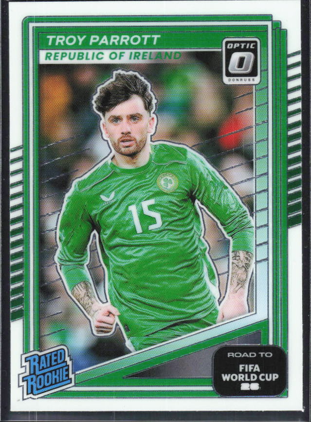 Troy Parrott 2025-26 Donruss Road to FIFA World Cup Optic Rated Rookie #231 – framsida