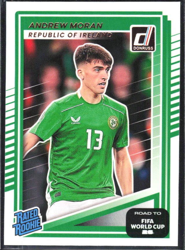 Andrew Moran 2025-26 Donruss Road to FIFA World Cup Rated Rookie #229 – framsida