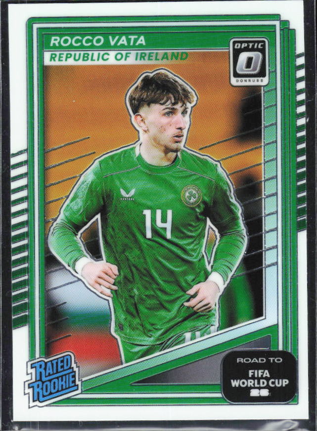 Rocco Vata 2025-26 Donruss Road to FIFA World Cup Optic Rated Rookie #230 – framsida