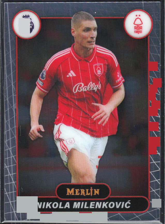 Nikola Milenković 2026 Merlin Premier League #157 – framsida