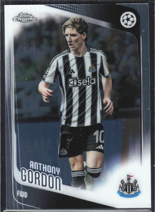 Anthony Gordon 2025-26 Chrome UEFA #159 – framsida