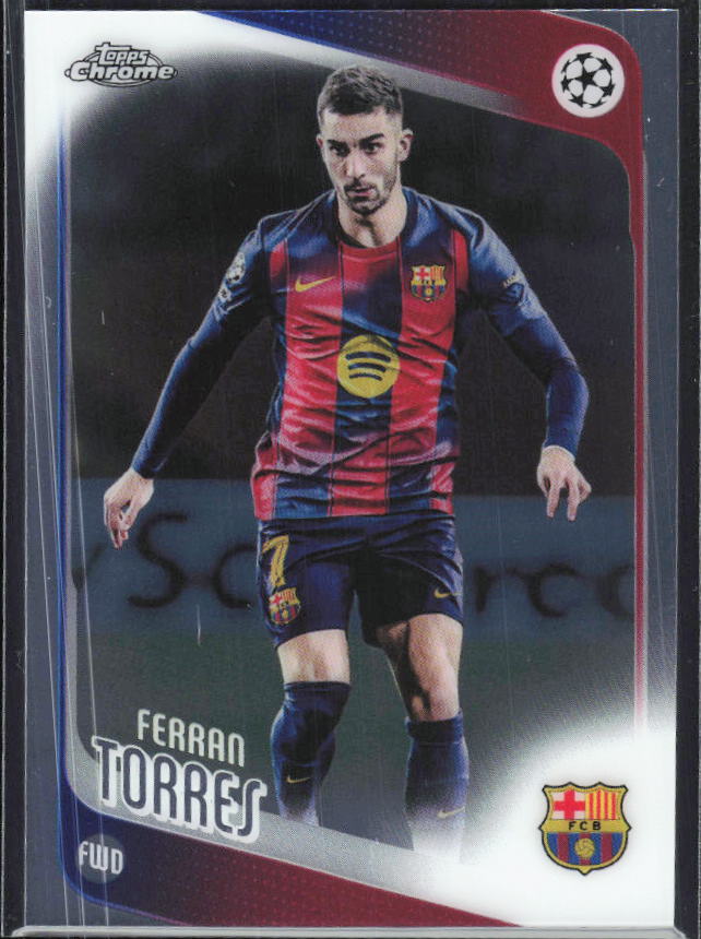 Ferran Torres 2025-26 Chrome UEFA #138 – framsida