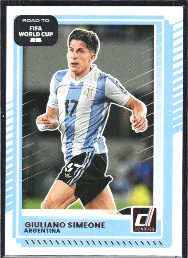 Giuliano Simeone 2025-26 Donruss Road to FIFA World Cup #165 – framsida