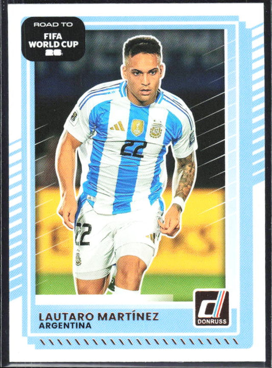 Lautaro Martínez 2025-26 Donruss Road to FIFA World Cup #163 – framsida