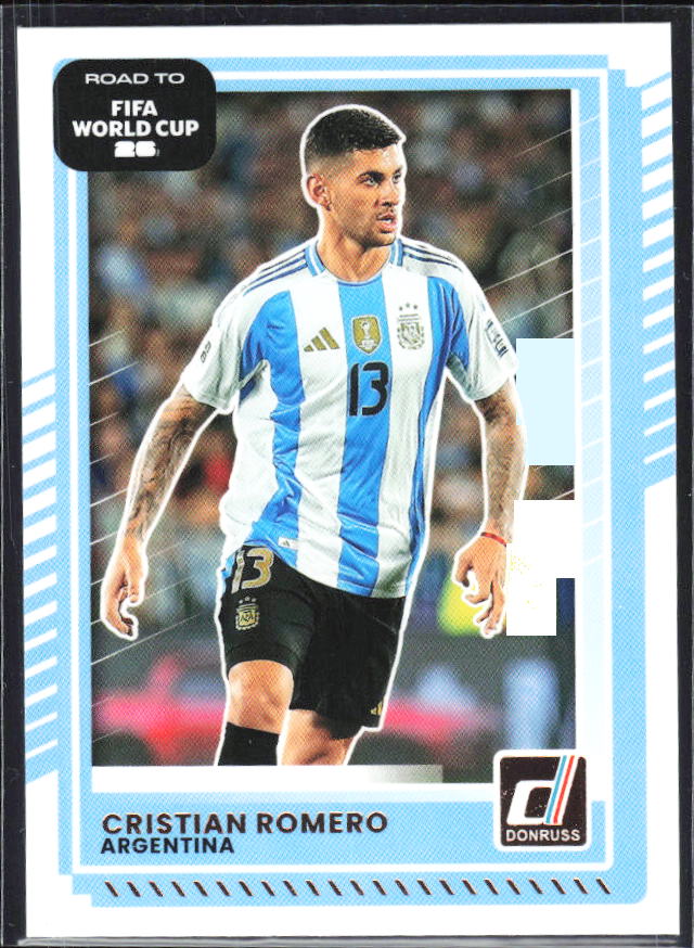 Cristian Romero 2025-26 Donruss Road to FIFA World Cup #162 – framsida