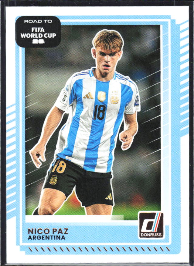 Nico Paz 2025-26 Donruss Road to FIFA World Cup #164 – framsida