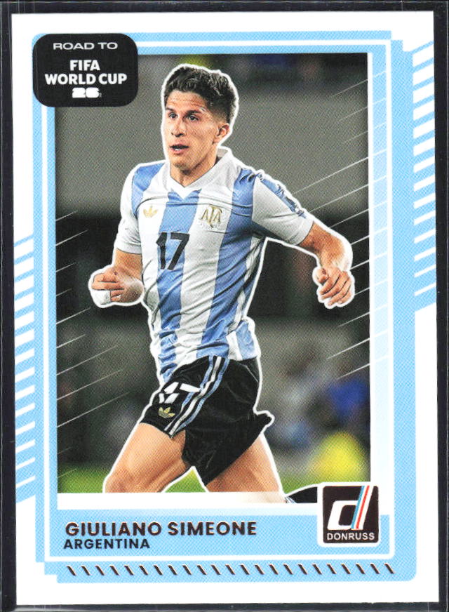 Giuliano Simeone 2025-26 Donruss Road to FIFA World Cup #165 – framsida