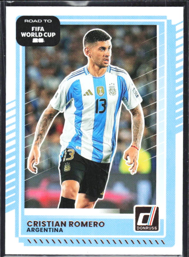 Cristian Romero 2025-26 Donruss Road to FIFA World Cup #162 – framsida
