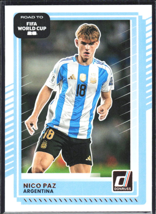 Nico Paz 2025-26 Donruss Road to FIFA World Cup #164 – framsida