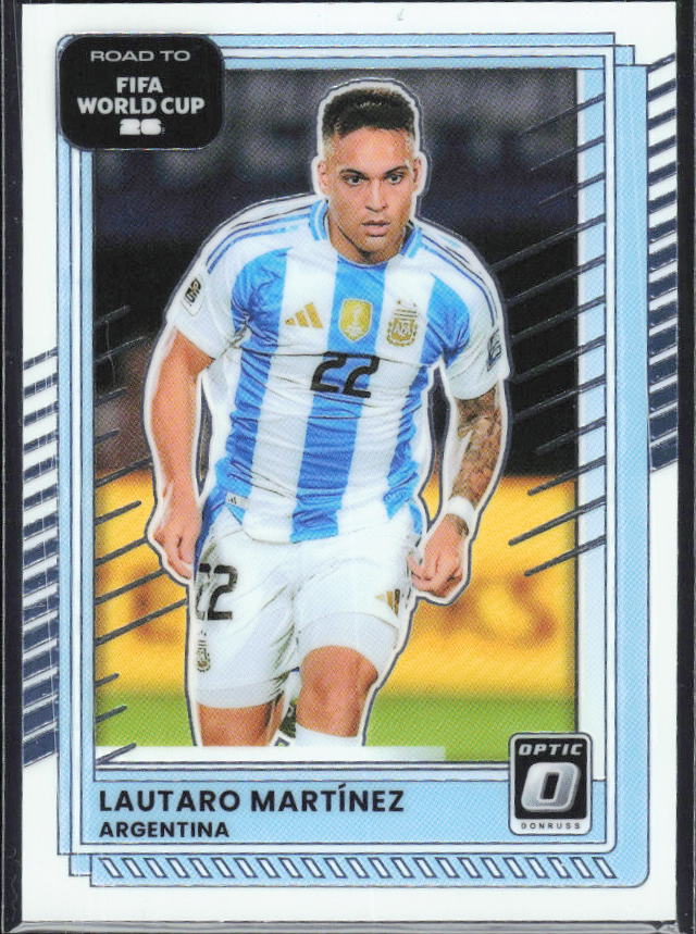 Lautaro Martínez 2025-26 Donruss Road to FIFA World Cup Optic #163 – framsida