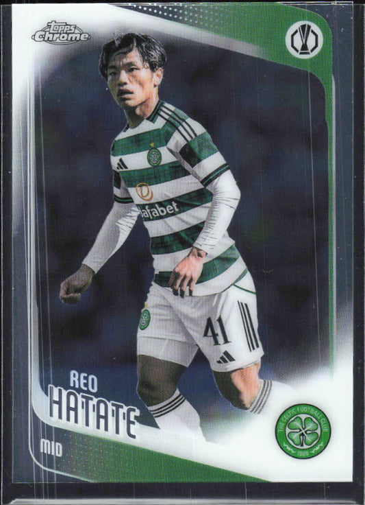 Reo Hatate 2025-26 Chrome UEFA #40 – framsida