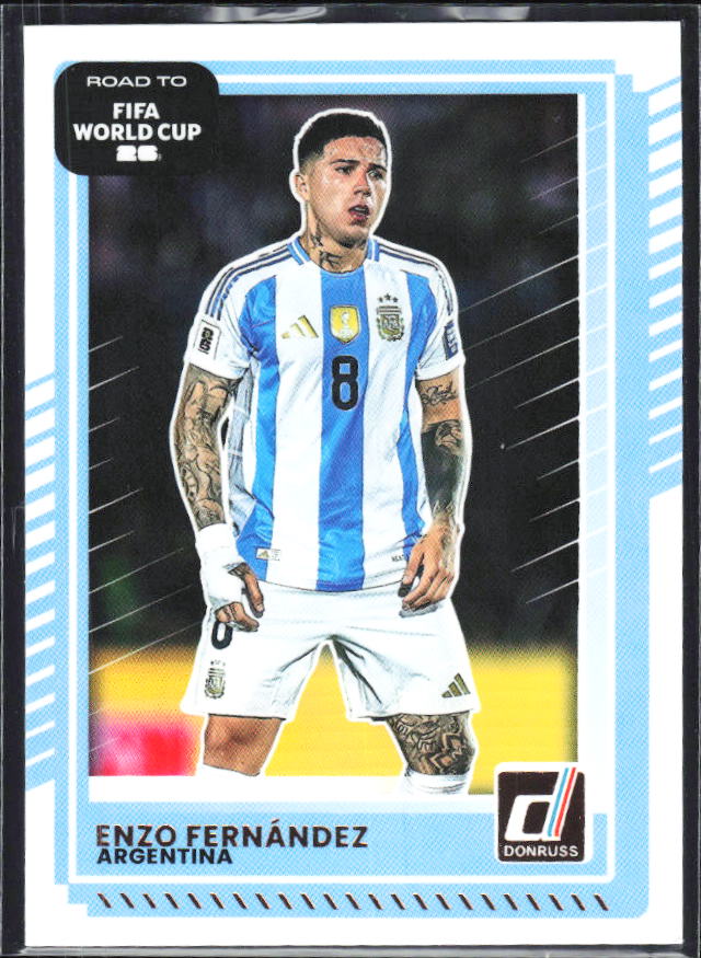 Enzo Fernández 2025-26 Donruss Road to FIFA World Cup #158 – framsida