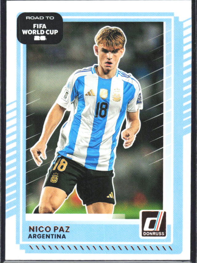 Nico Paz 2025-26 Donruss Road to FIFA World Cup #164 – framsida