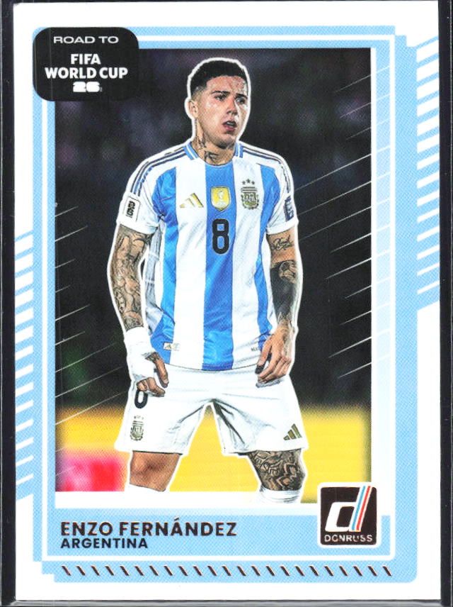 Enzo Fernández 2025-26 Donruss Road to FIFA World Cup #158 – framsida