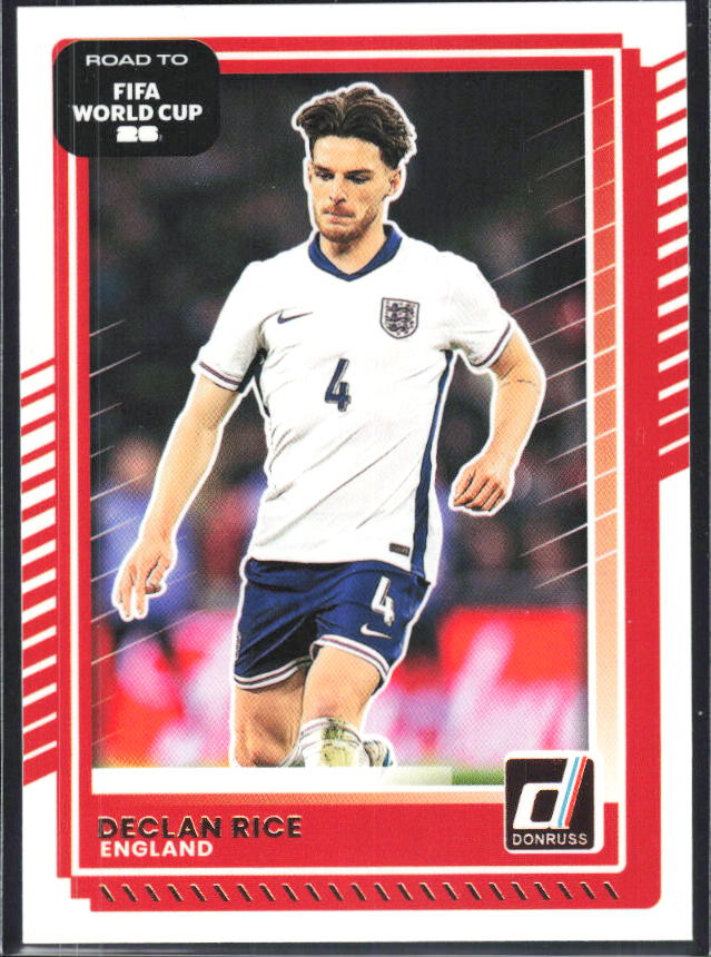 Declan Rice 2025-26 Donruss Road to FIFA World Cup #66 – framsida