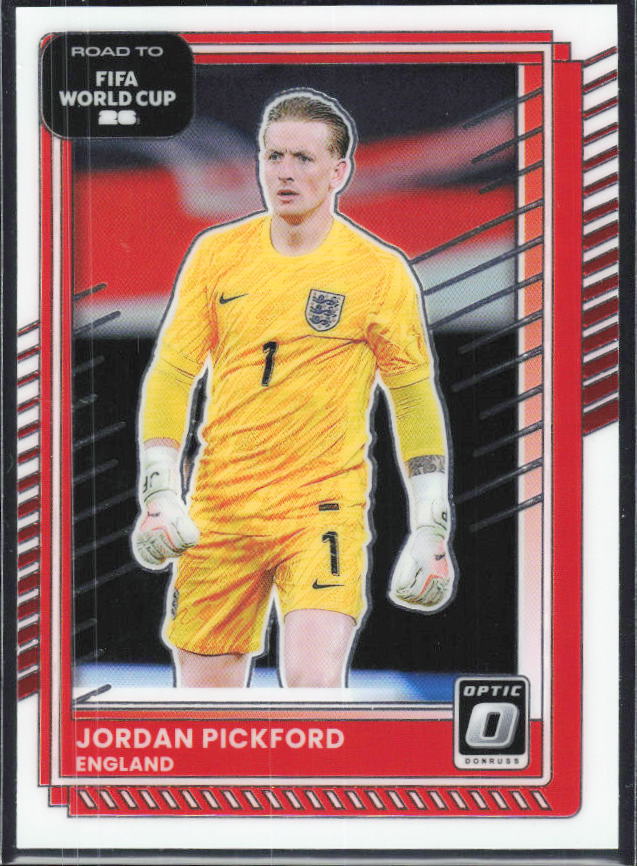 Jordan Pickford 2025-26 Donruss Road to FIFA World Cup Optic #64 – framsida
