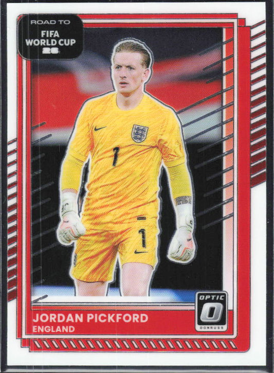 Jordan Pickford 2025-26 Donruss Road to FIFA World Cup Optic #64 – framsida