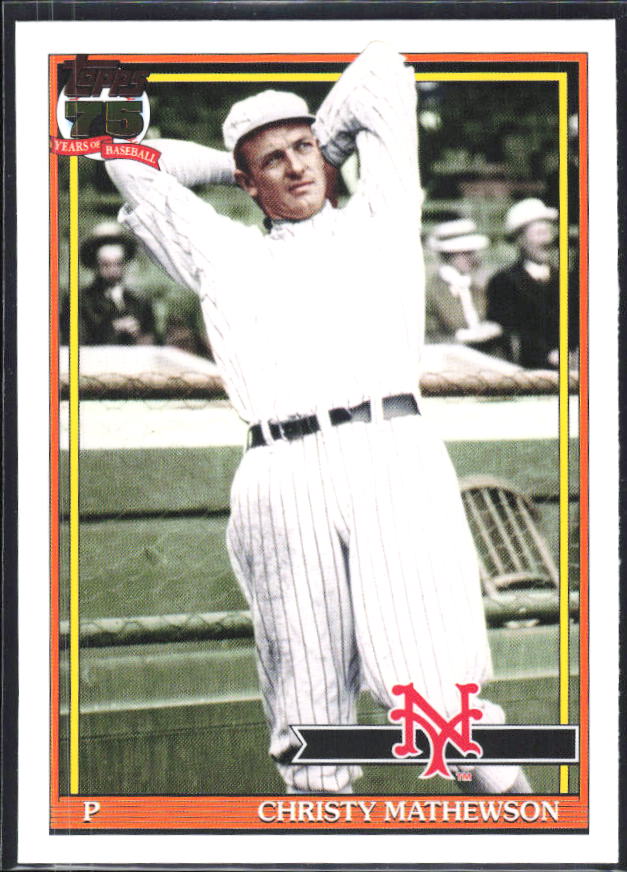 Christy Mathewson 2026 Series 2 1991 Topps 35th Anniversary #91B2-31 – framsida