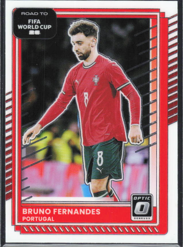Bruno Fernandes 2025-26 Donruss Road to FIFA World Cup Optic #90 – framsida