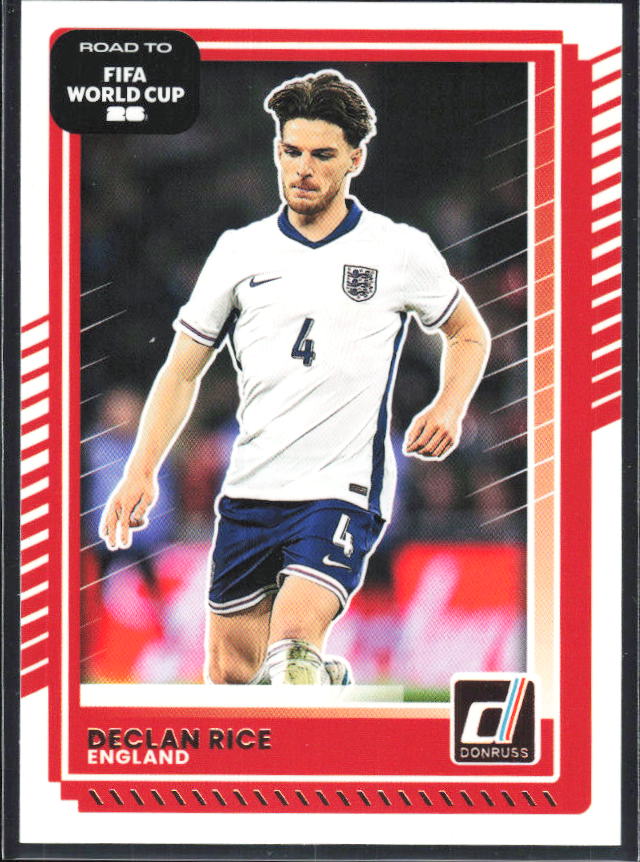 Declan Rice 2025-26 Donruss Road to FIFA World Cup #66 – framsida