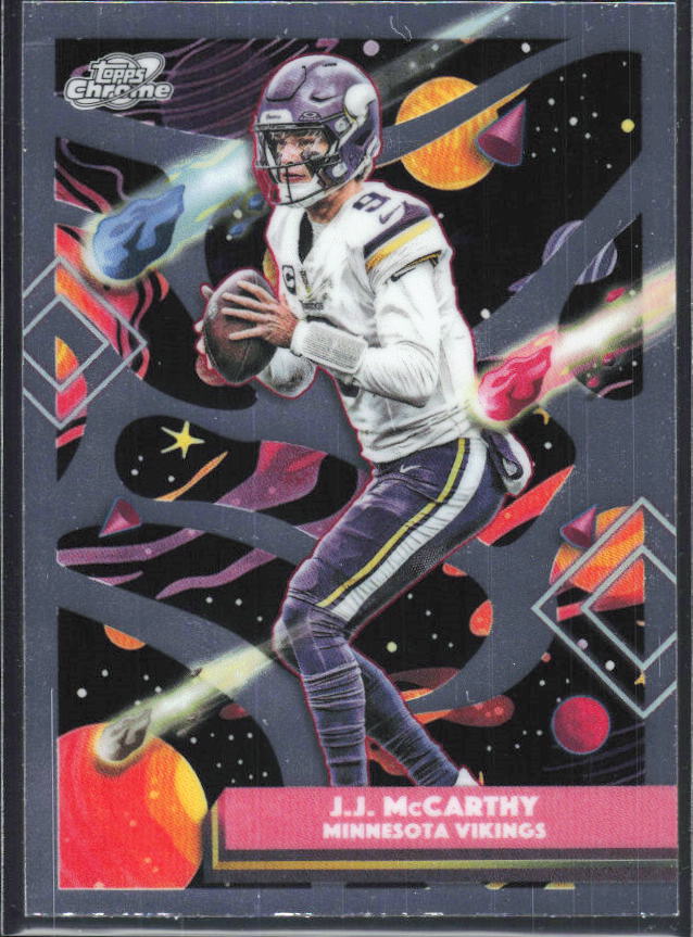 J.J. McCarthy 2025 Cosmic Chrome #63 – framsida