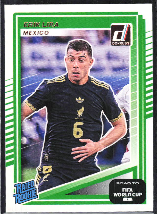 Erik Lira 2025-26 Donruss Road to FIFA World Cup Rated Rookie #212 – framsida