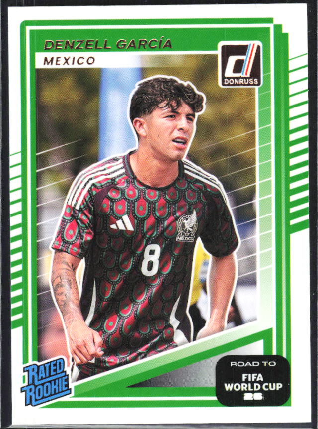 Denzell García 2025-26 Donruss Road to FIFA World Cup Rated Rookie #211 – framsida