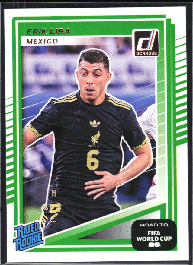 Erik Lira 2025-26 Donruss Road to FIFA World Cup Rated Rookie #212 – framsida