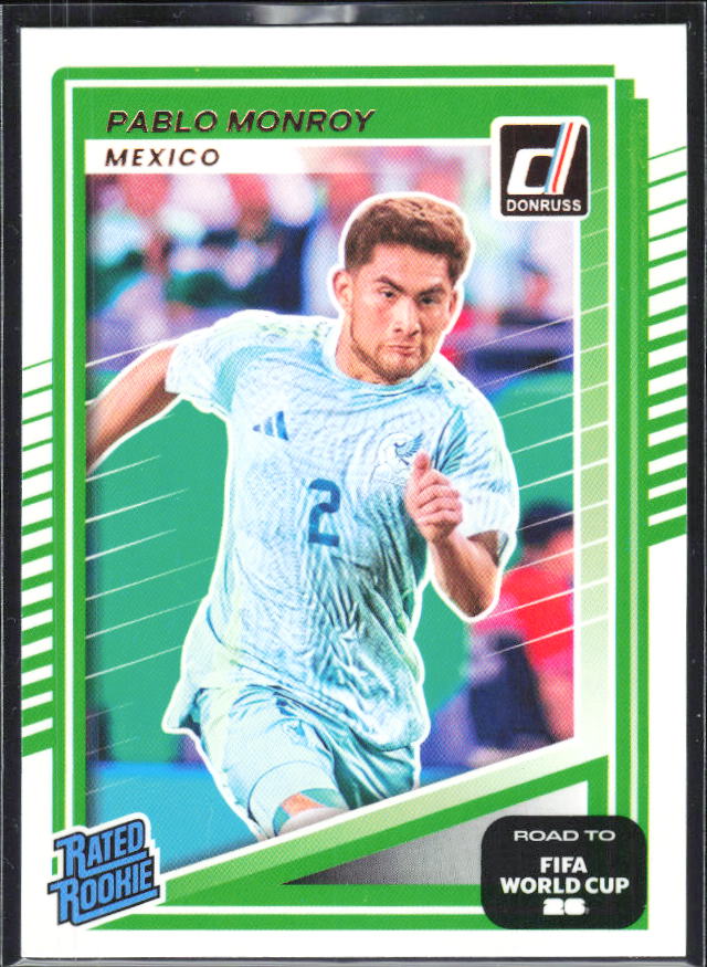 Pablo Monroy 2025-26 Donruss Road to FIFA World Cup Rated Rookie #213 – framsida