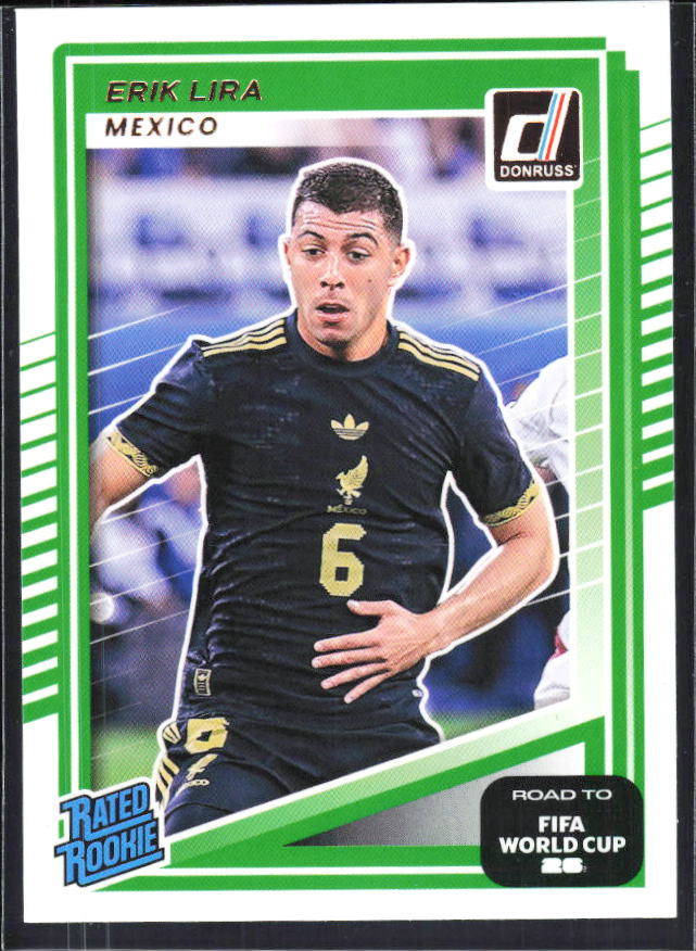 Erik Lira 2025-26 Donruss Road to FIFA World Cup Rated Rookie #212 – framsida