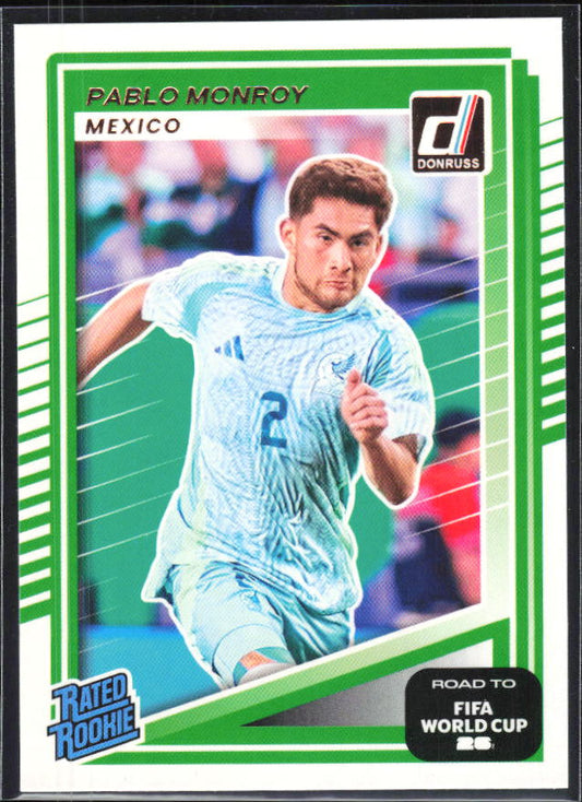 Pablo Monroy 2025-26 Donruss Road to FIFA World Cup Rated Rookie #213 – framsida
