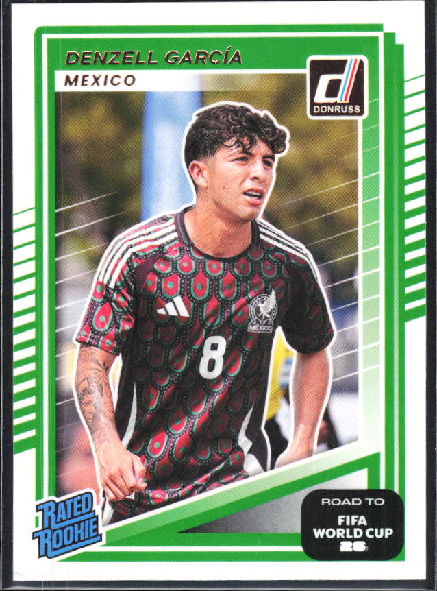 Denzell García 2025-26 Donruss Road to FIFA World Cup Rated Rookie #211 – framsida