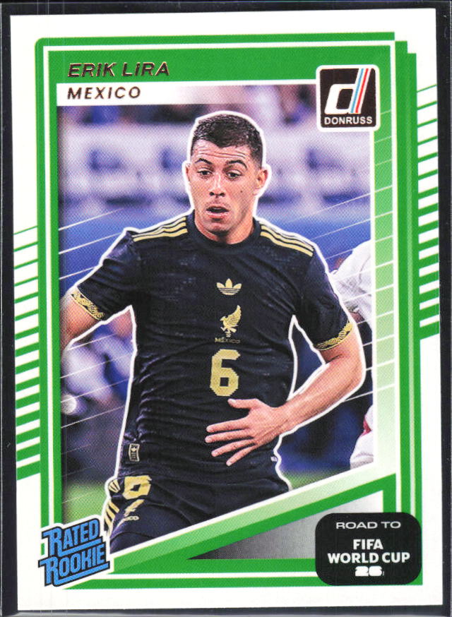 Erik Lira 2025-26 Donruss Road to FIFA World Cup Rated Rookie #212 – framsida