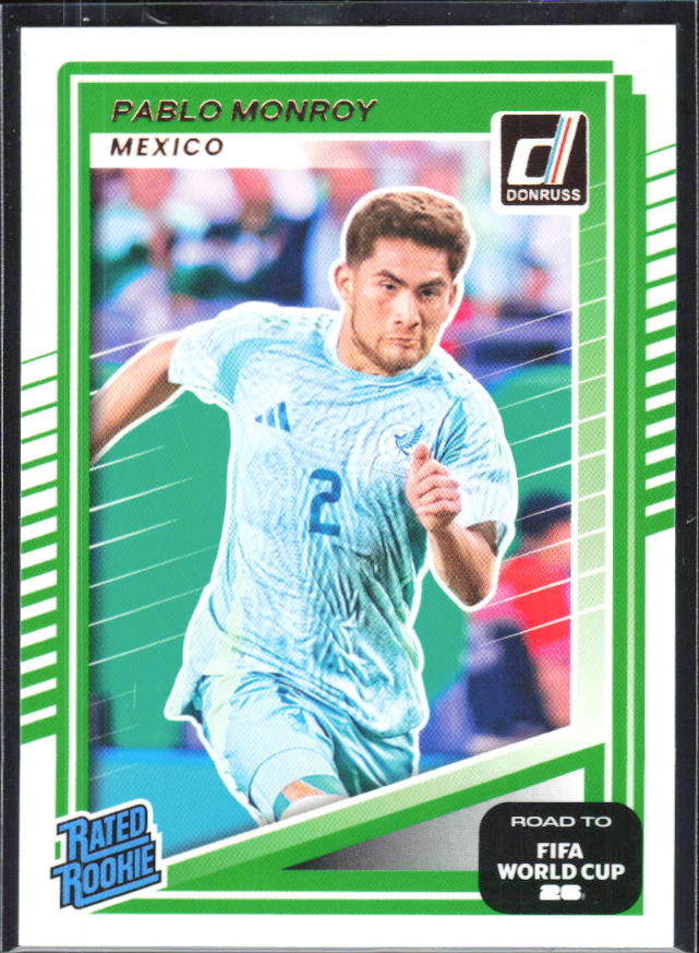 Pablo Monroy 2025-26 Donruss Road to FIFA World Cup Rated Rookie #213 – framsida
