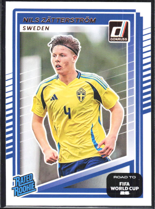 Nils Zätterström 2025-26 Donruss Road to FIFA World Cup Rated Rookie #244 – framsida