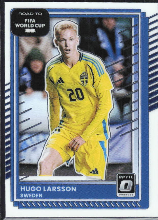 Hugo Larsson 2025-26 Donruss Road to FIFA World Cup Optic #80 – framsida