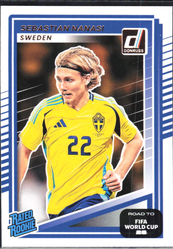 Sebastian Nanasi 2025-26 Donruss Road to FIFA World Cup Rated Rookie #245 – framsida