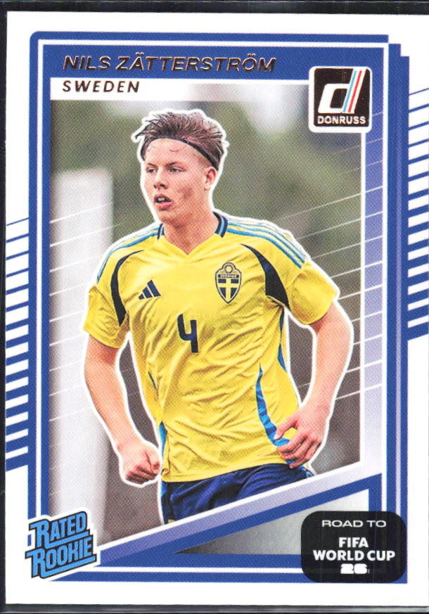 Nils Zätterström 2025-26 Donruss Road to FIFA World Cup Rated Rookie #244 – framsida