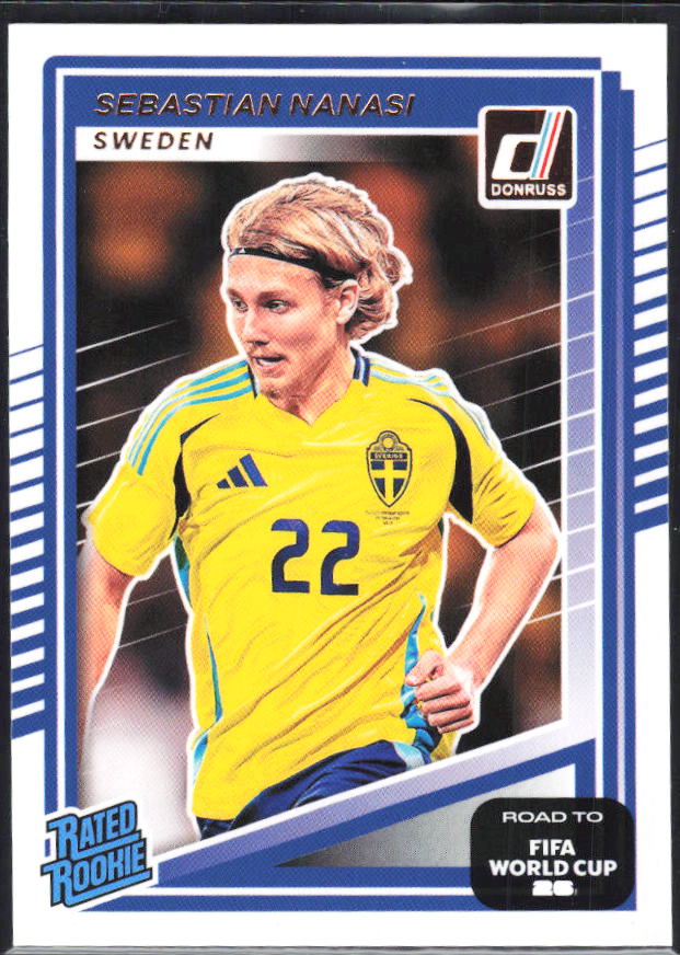 Sebastian Nanasi 2025-26 Donruss Road to FIFA World Cup Rated Rookie #245 – framsida