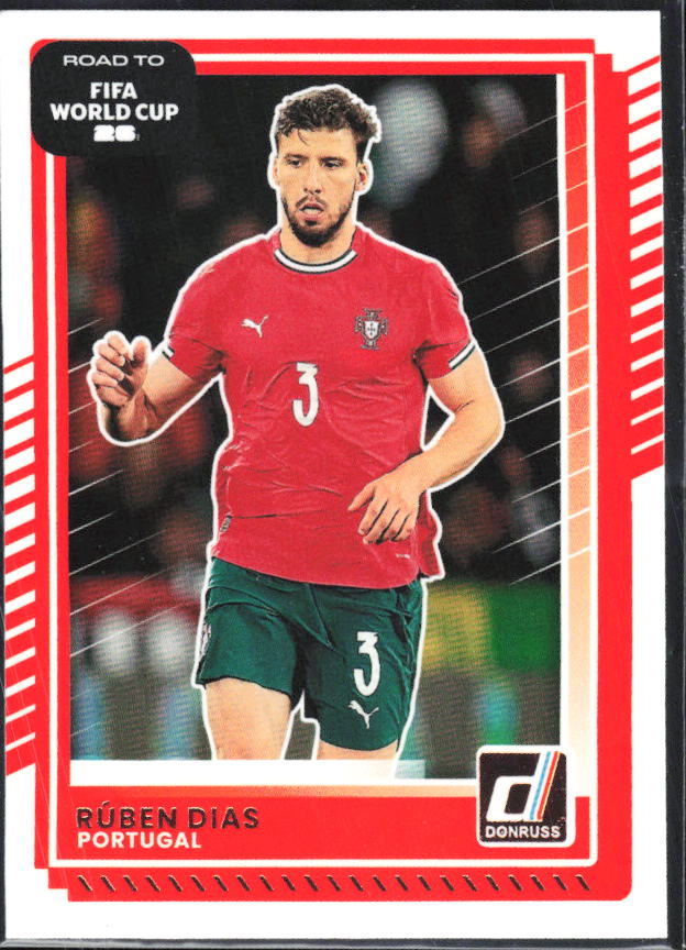 Rúben Dias 2025-26 Donruss Road to FIFA World Cup #93 – framsida