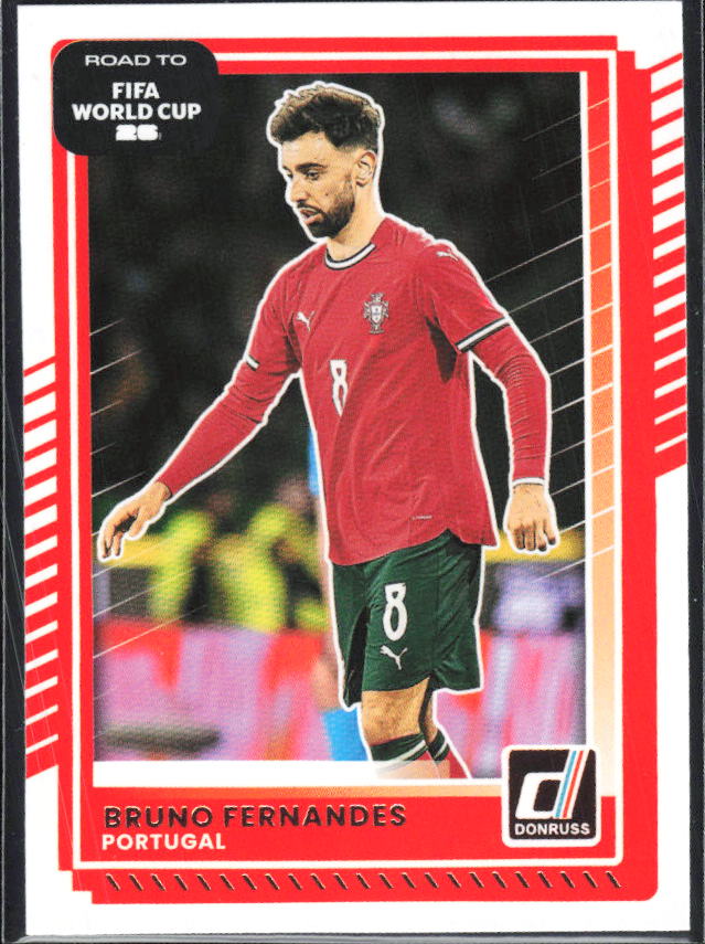 Bruno Fernandes 2025-26 Donruss Road to FIFA World Cup #90 – framsida